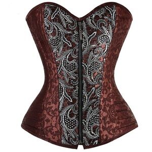 Corset Drag‎ Spartacus
Brown Jacquard Embroidered Corset